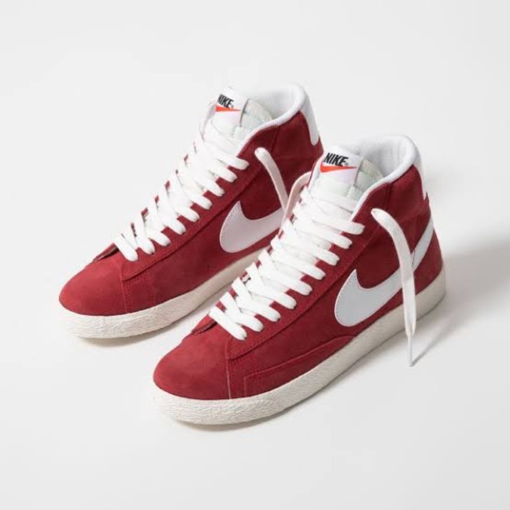 NWT Nike blazer mid red sneakers - Picture 2 of 9